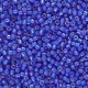 Miyuki delica Beads 11/0 - White lined cobalt ab DB-1785